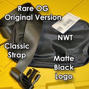 NWT Lululemon Everywhere Belt Bag Original Black Rare OG Discontinued HTF New